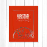 Football history newspaper book A3 tan leatherette - British product