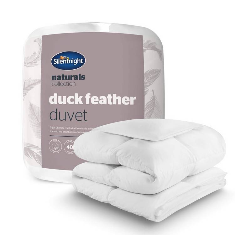 Silentnight duck feather duvet single 10.5 tog, imported from the UK