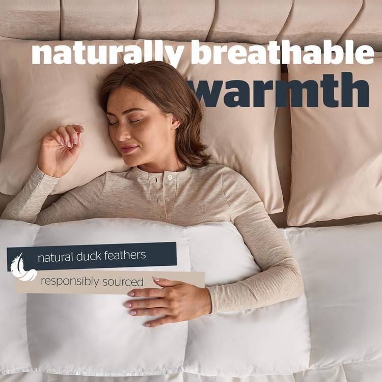 Silentnight duck feather duvet single 10.5 tog, imported from the UK