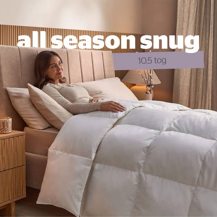 Silentnight duck feather duvet single 10.5 tog, imported from the UK
