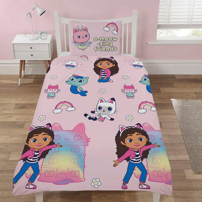 Argos Gabby's Dollhouse Kids Pink Bedding Set Single- Buy online at McGrocer