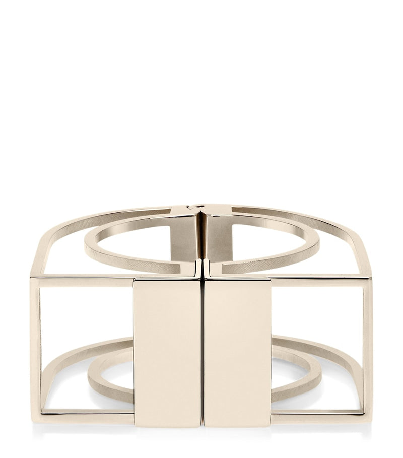 TOM FORD cuff bracelet with geometric cage design - British product