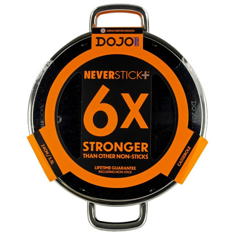 Dojo casserole dish Neverstick+ black 3.5L (British brand)
