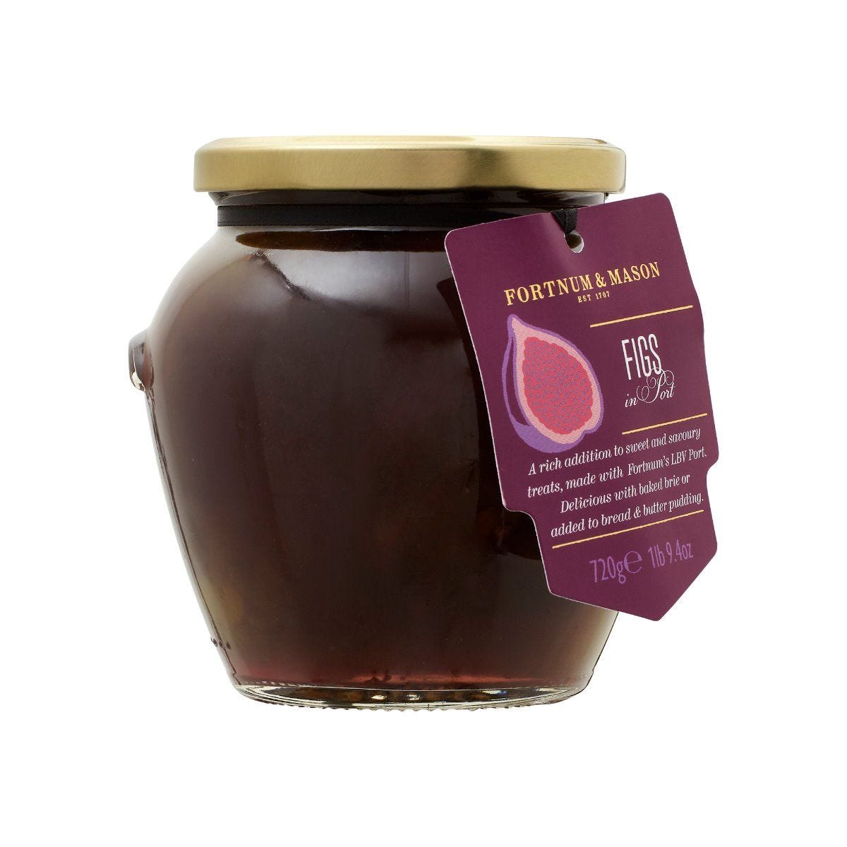 Fortnum's figs in port compote 600g - British product
