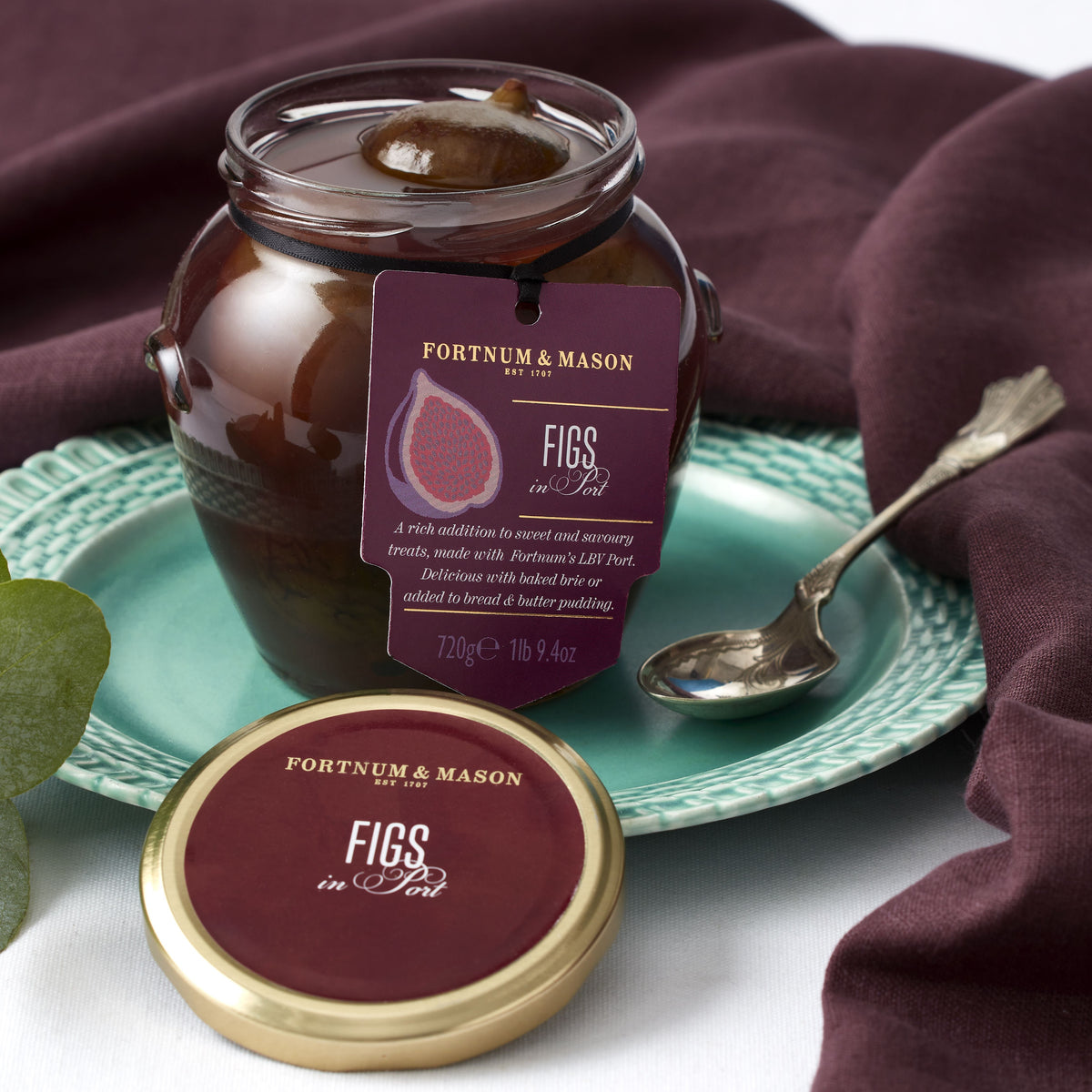 Fortnum's figs in port compote 600g - British product