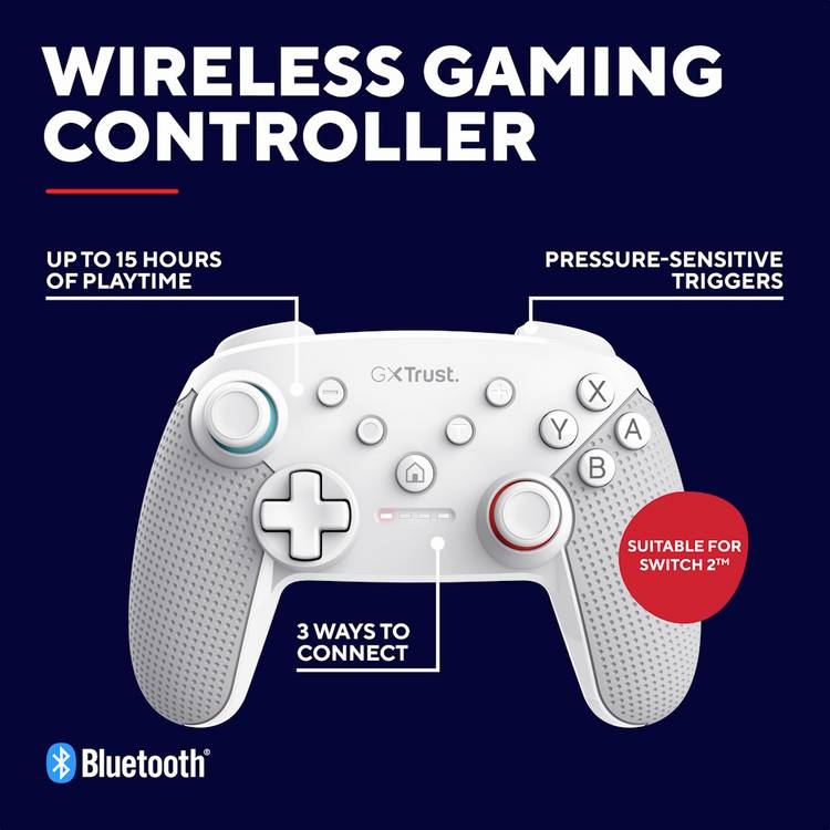 Trust Muta wired controller white Nintendo Switch 2 - British product