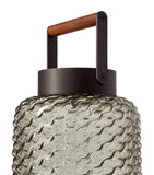 Cassina portable outdoor lamp with blown-glass and Iroko wood handle - British product