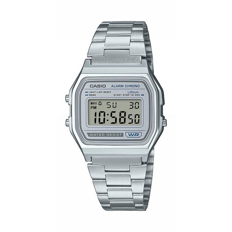 Casio vintage digital watch stainless steel, imported from the UK