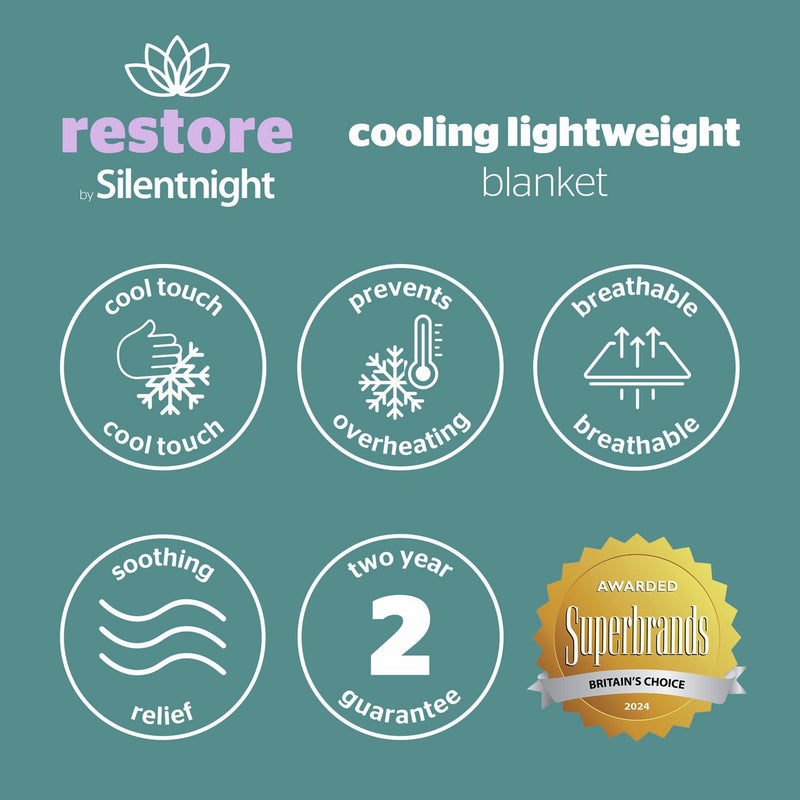 Silentnight Restore Cooling XL blanket 200x200cm (British brand)