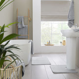 Catherine Lansfield Anti Bacterial Hand Towel - Silver