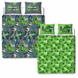 Minecraft Kids Grey Bedding Set - Double
