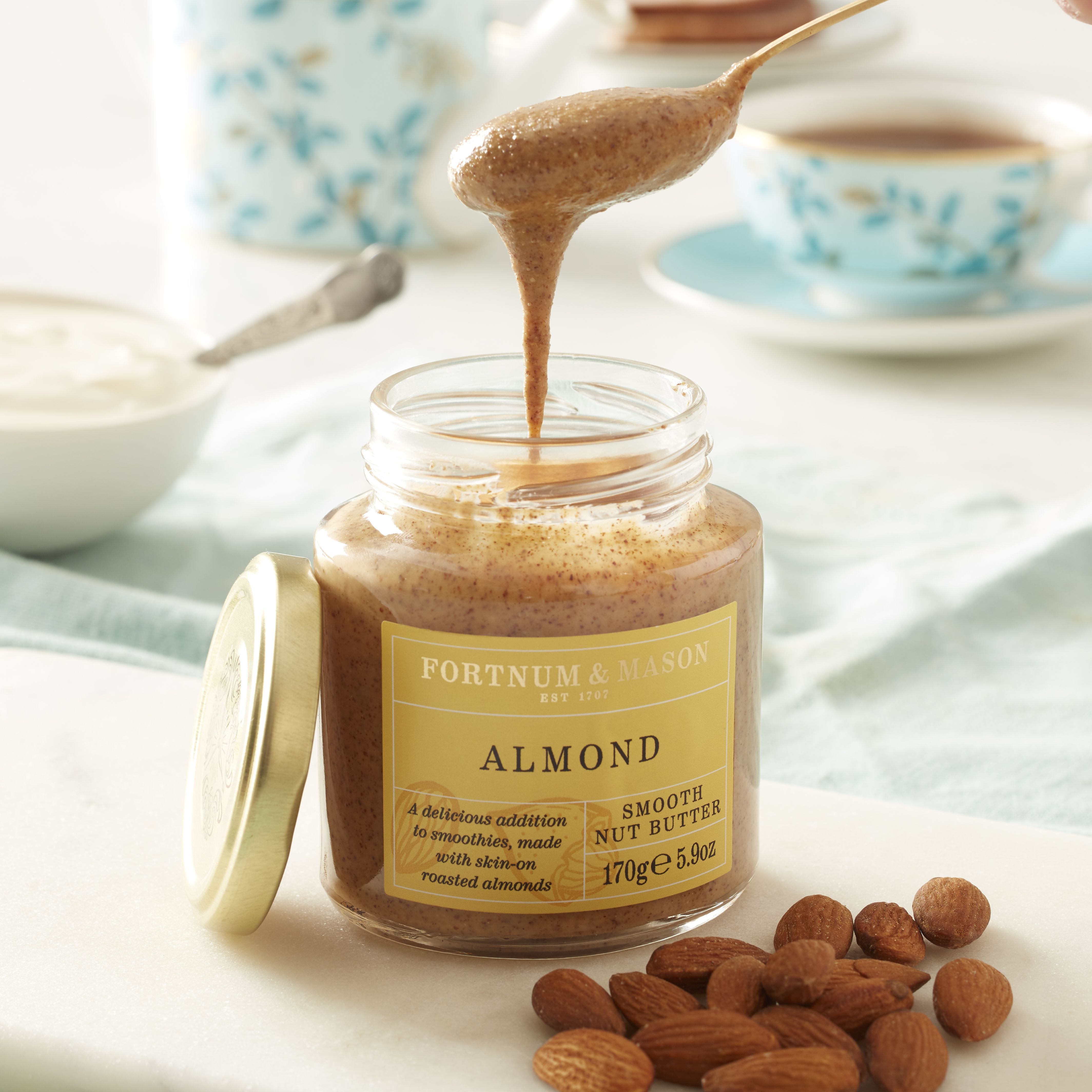 Smooth vegan almond butter 170g (British brand)