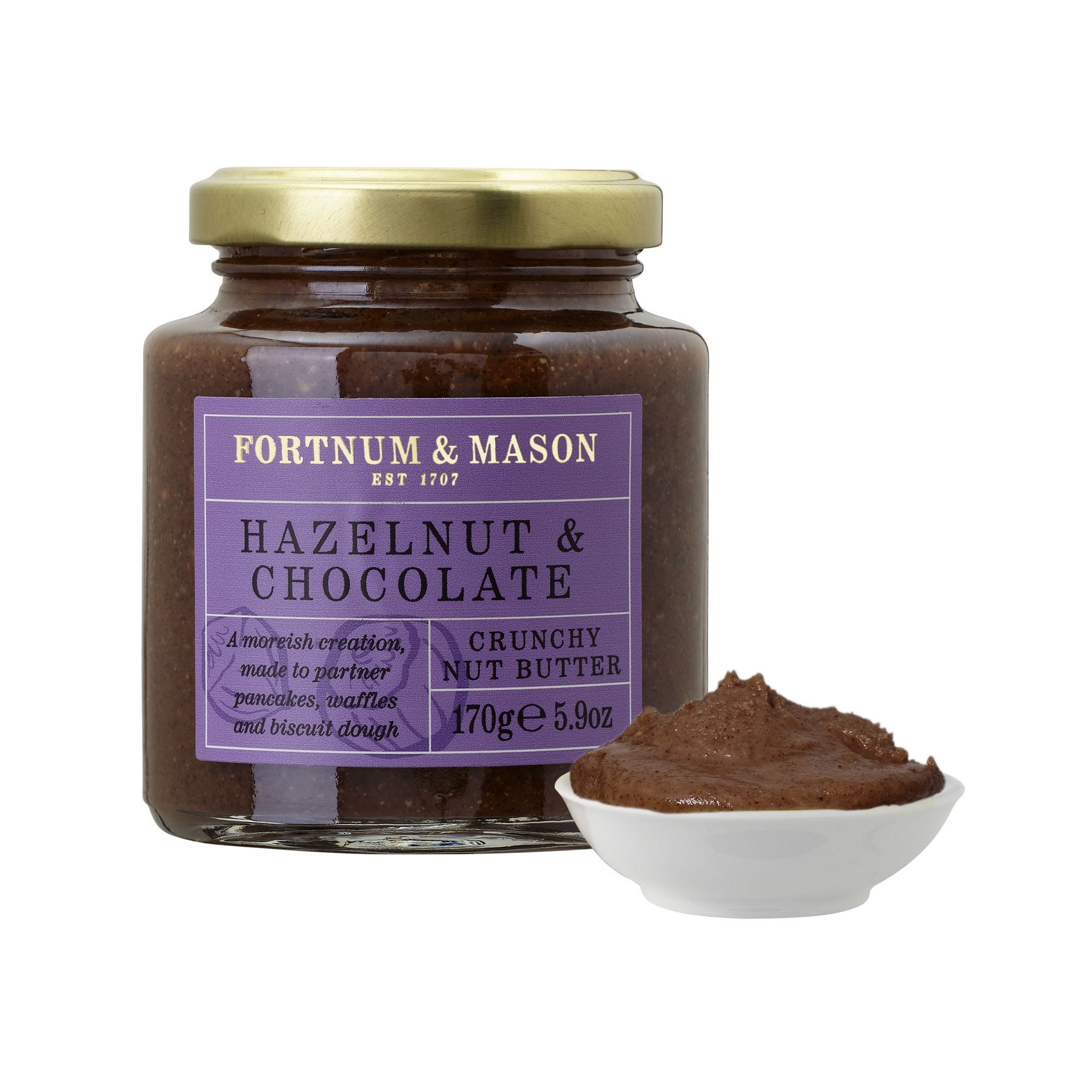 Hazelnut and chocolate vegan butter 170g, imported from the UK