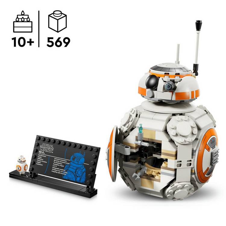 LEGO Star Wars BB-8 building toy 569 pieces, imported from the UK