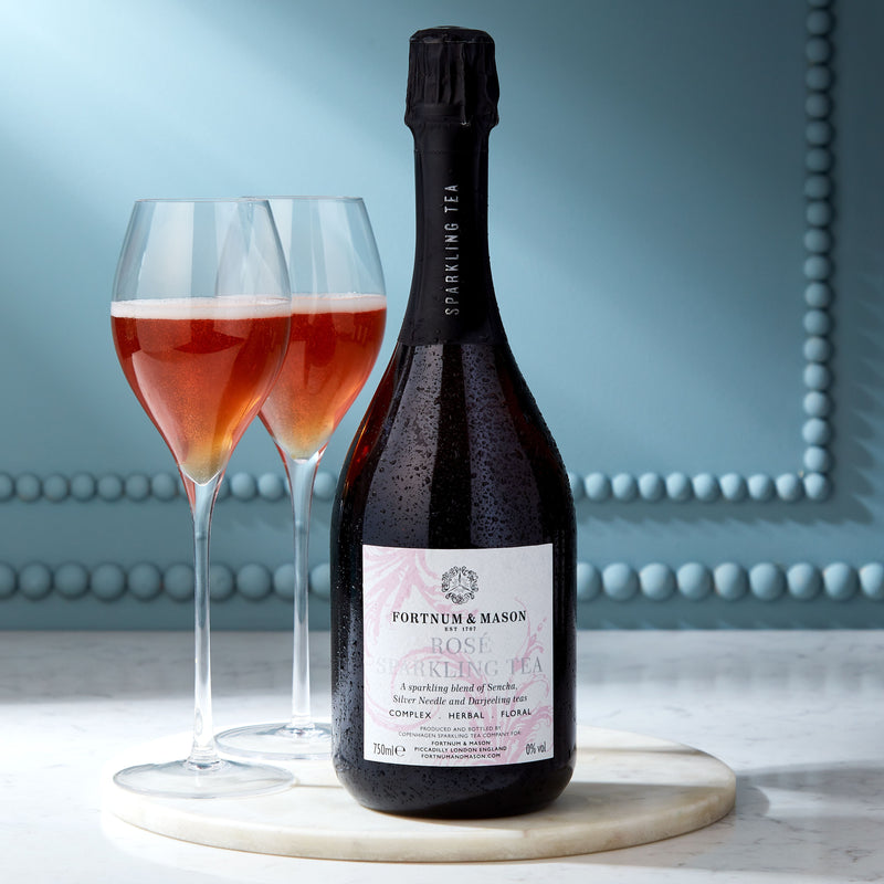 Fortnum's Rosé Sparkling Tea 0% ABV 75cl, UK version