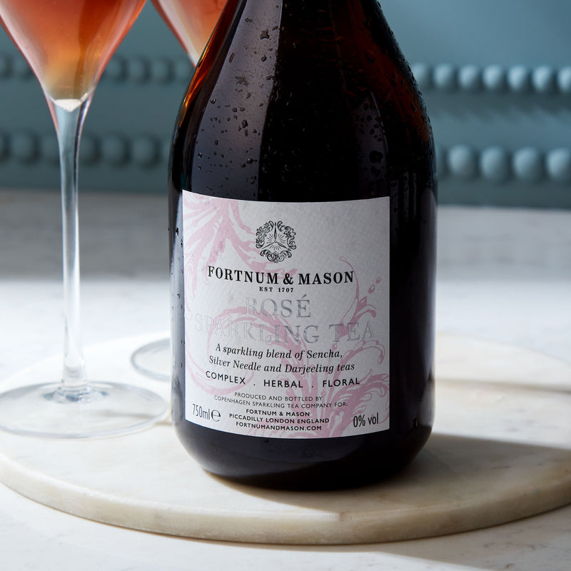 Fortnum's Rosé Sparkling Tea 0% ABV 75cl, UK version
