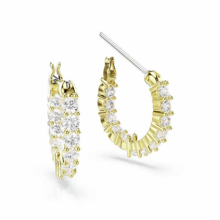 Swarovski Vittore hoop earrings 15mm drop, imported from the UK