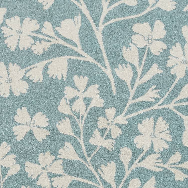 Catherine Lansfield floral blue rug 80x150cm, imported from the UK