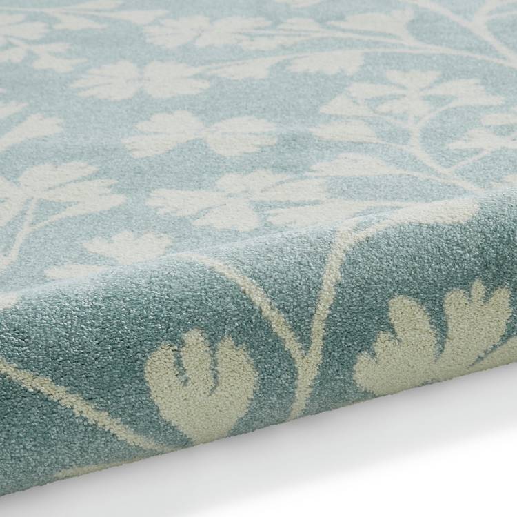 Catherine Lansfield floral blue rug 80x150cm, imported from the UK