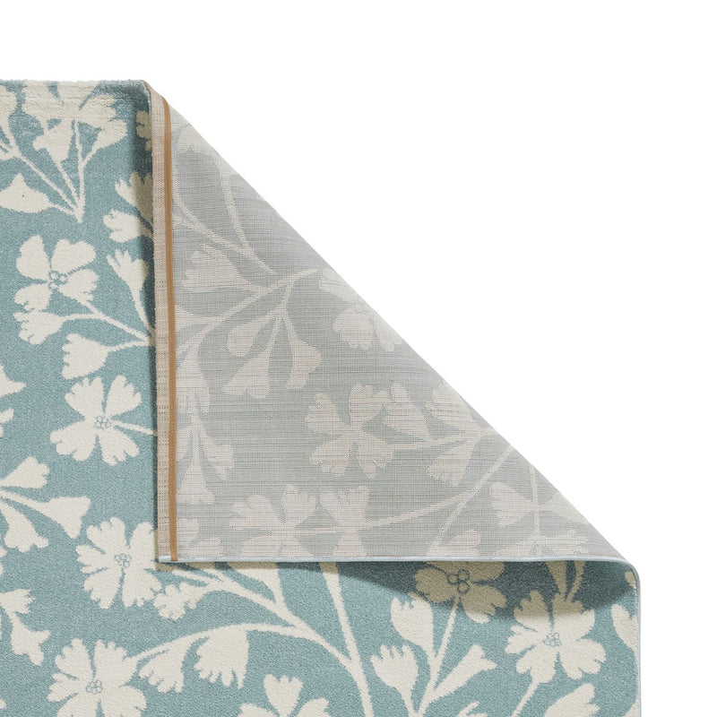 Catherine Lansfield floral blue rug 80x150cm, imported from the UK