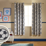 Argos Home football blackout curtain grey 168x137cm, imported from the UK