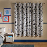 Argos Home football blackout curtain grey 168x137cm, imported from the UK