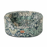 Morris & Co Honeysuckle and Acorn oval dog bed small (British brand)