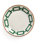 GINORI 1735 tea saucer Catene Smeraldo 13.5cm, UK version