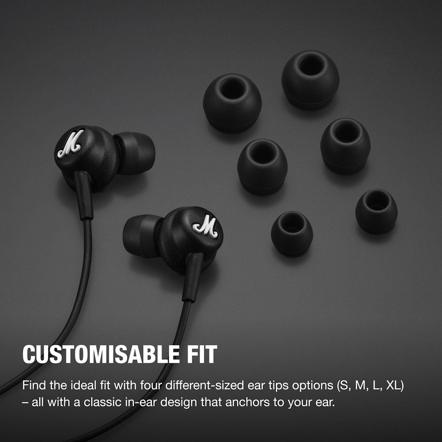 Marshall Mode in-ear USB-C wired headphones, imported from the UK