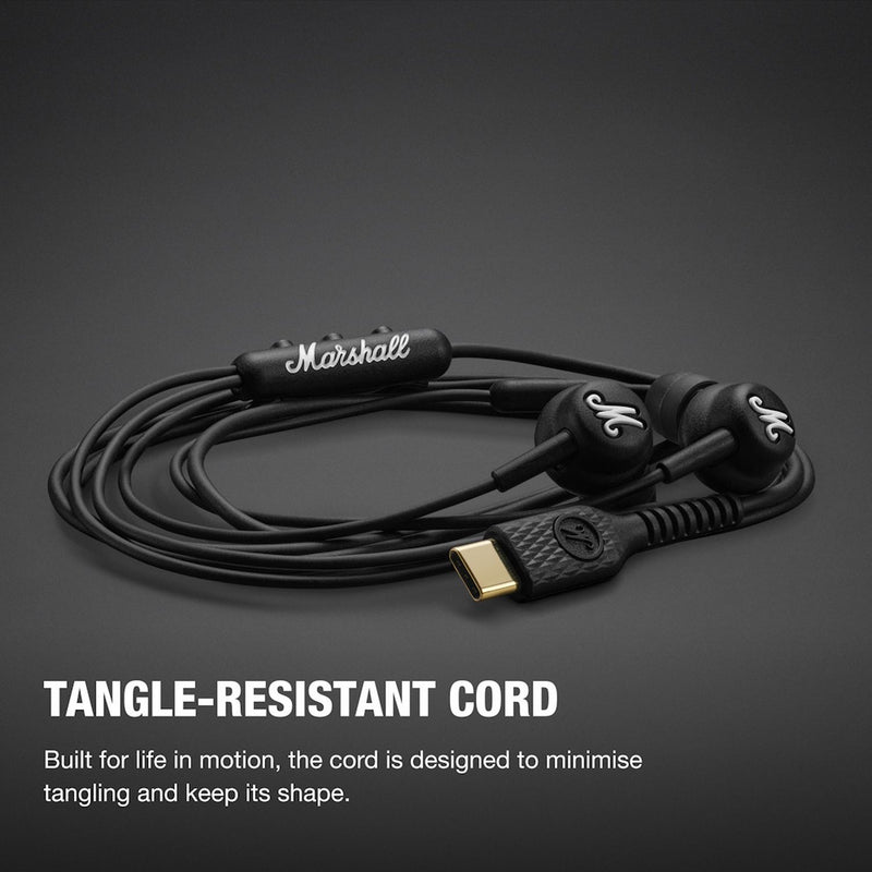 Marshall Mode in-ear USB-C wired headphones, imported from the UK