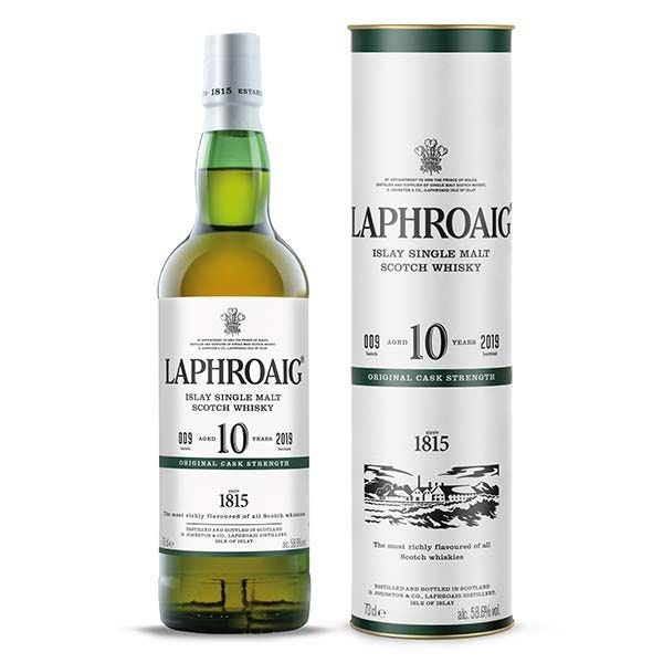 Laphroaig 10 Year Old Cask Strength Scotch Whisky 70cl, UK version