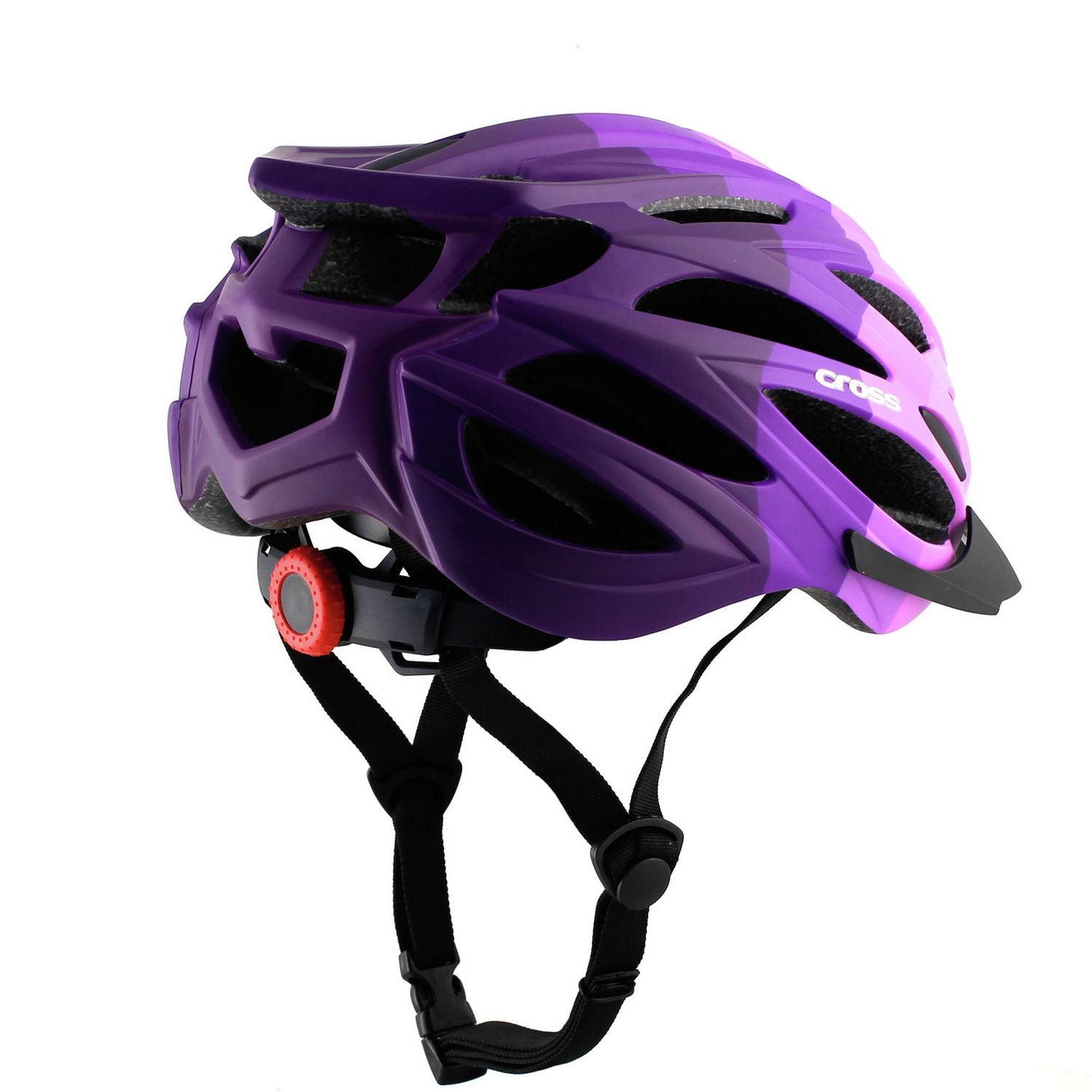 Cross adults bike helmet purple 58-61cm - British product