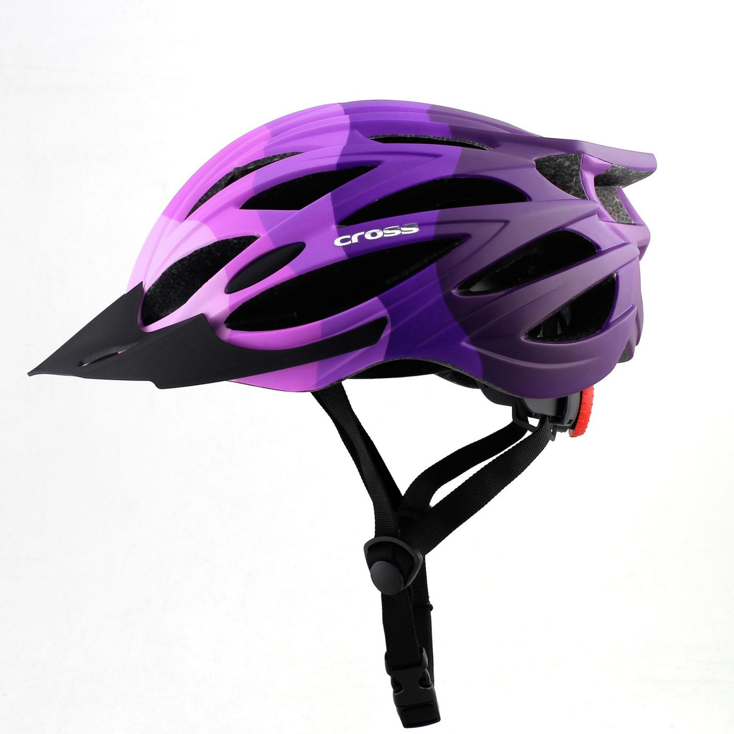 Cross adults bike helmet purple 58-61cm - British product