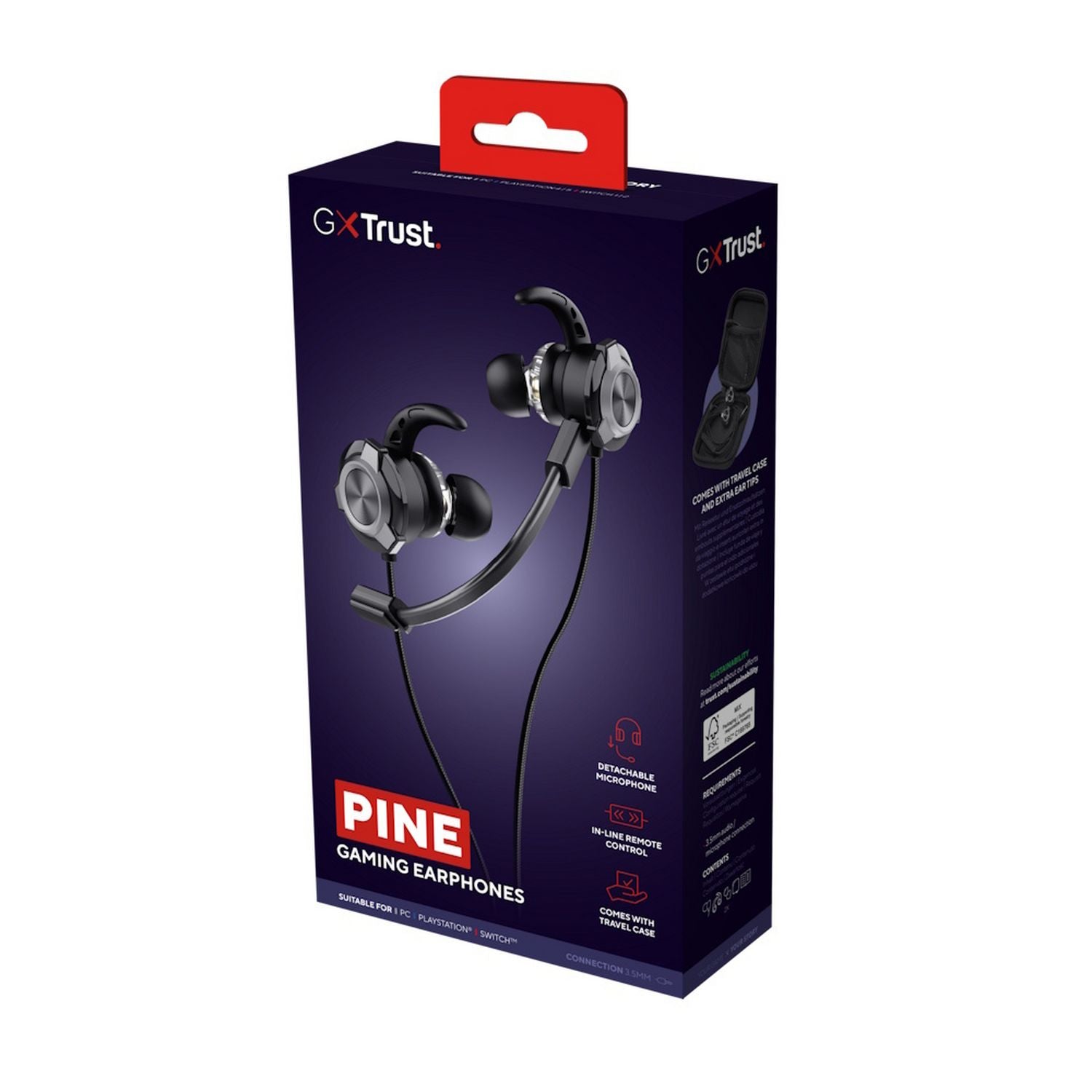 GXTrust Pine wired gaming earphones (British brand)