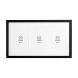 Habitat triple picture frame black 4x6 inches (British brand)