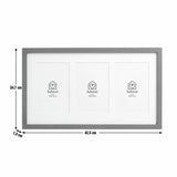 Habitat triple picture frame black 4x6 inches (British brand)