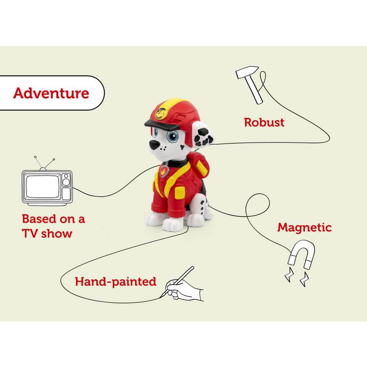 tonies PAW Patrol Marshall Tonie audio character, imported from the UK