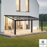 Palram Canopia Stockholm 11ft 2" x 21ft 8" (3.4 x 6.6m) Aluminium Patio Cover GOODS Costco UK