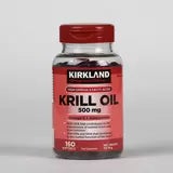 Kirkland Signature Krill Oil 500mg 160 Capsules, UK version