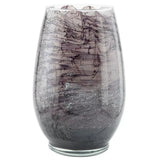 Northern Lights Hand Painted Gold Swirl Glass Wax Candle in 3 Colours