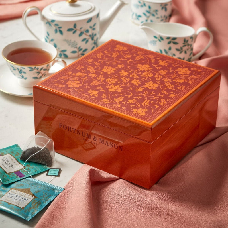 Fortnum's wooden restaurant tea box 60 teabags, UK version