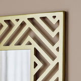Argos Home gold effect metal cut out square mirror 50x50cm - British product