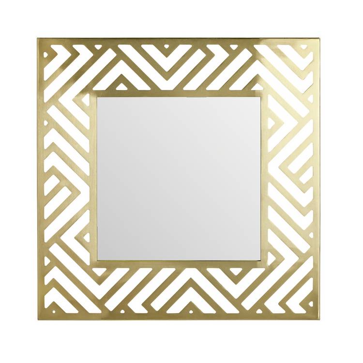 Argos Home gold effect metal cut out square mirror 50x50cm - British product