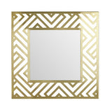 Argos Home gold effect metal cut out square mirror 50x50cm - British product