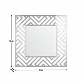 Argos Home gold effect metal cut out square mirror 50x50cm - British product
