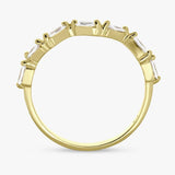 Revere zigzag ring gold plated sterling silver medium - British product