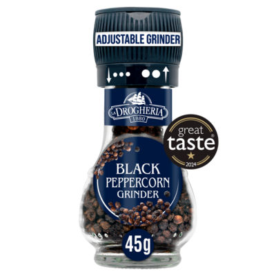 La Drogheria black pepper grinder mill 45g (British brand)