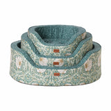 Morris & Co Pimpernel & Lily Leaf small oval dog bed (British brand)