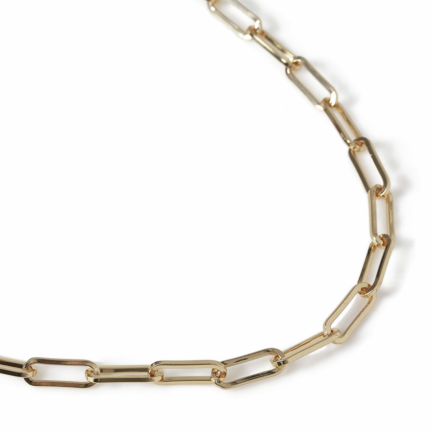 Freedom gold-tone paperlink chain necklace, UK version