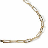 Freedom gold-tone paperlink chain necklace, UK version
